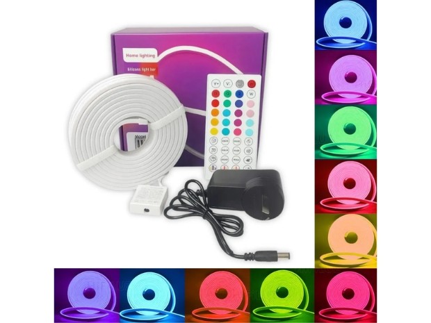 &uu  KIT NEON LED 5 MTS RGB 5050 HCP069
